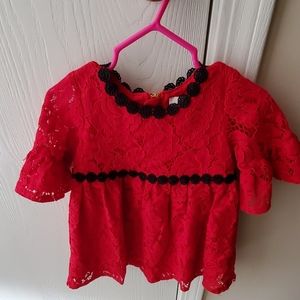 Kate Spade Red Lace 24M/2T Dress